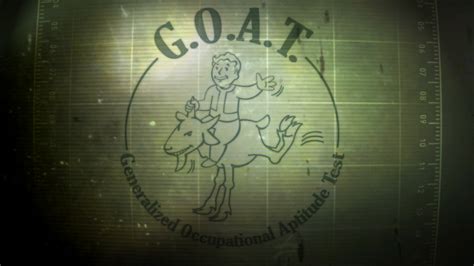 fallout 3 goat test answers